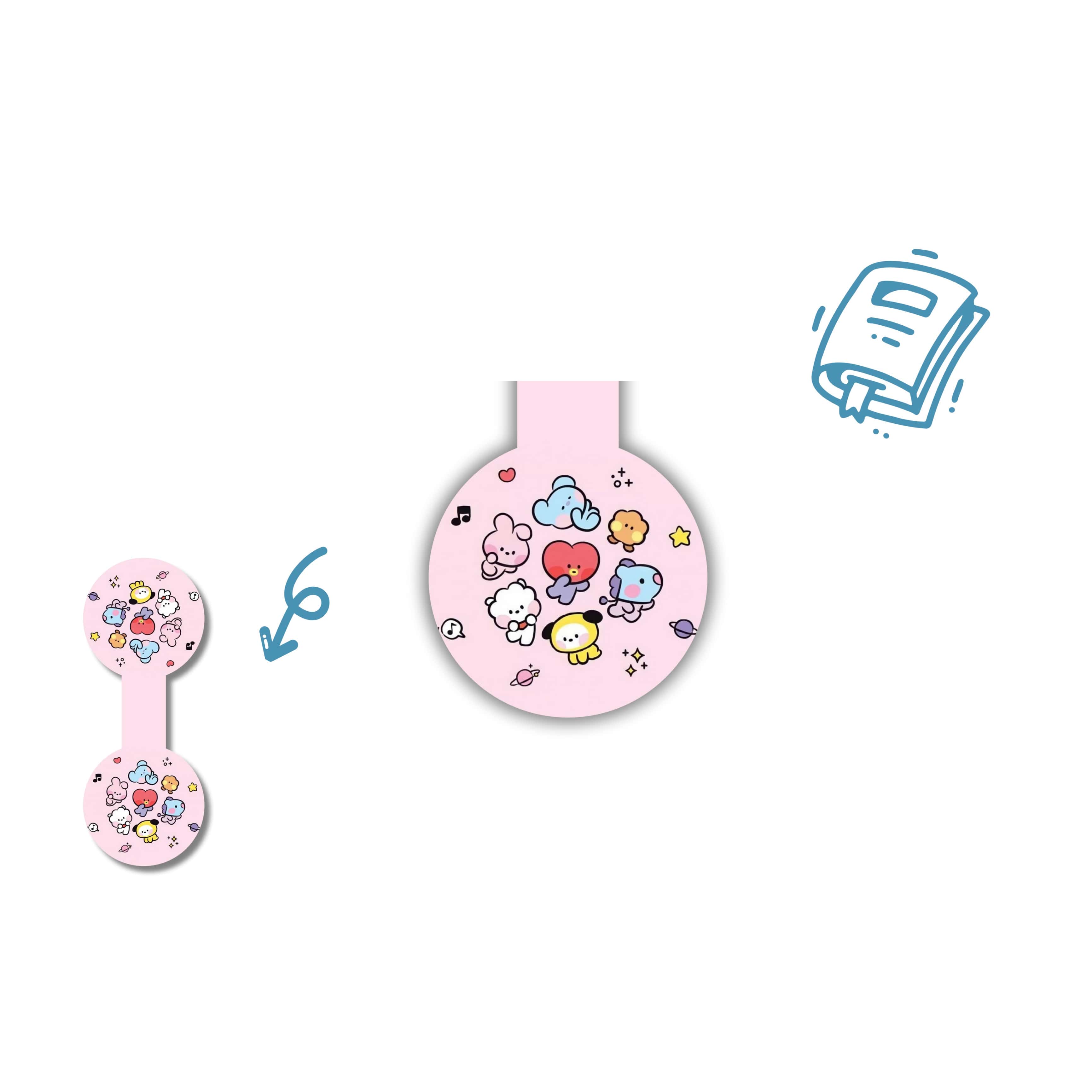 بوکمارک مات Cute Bt21
