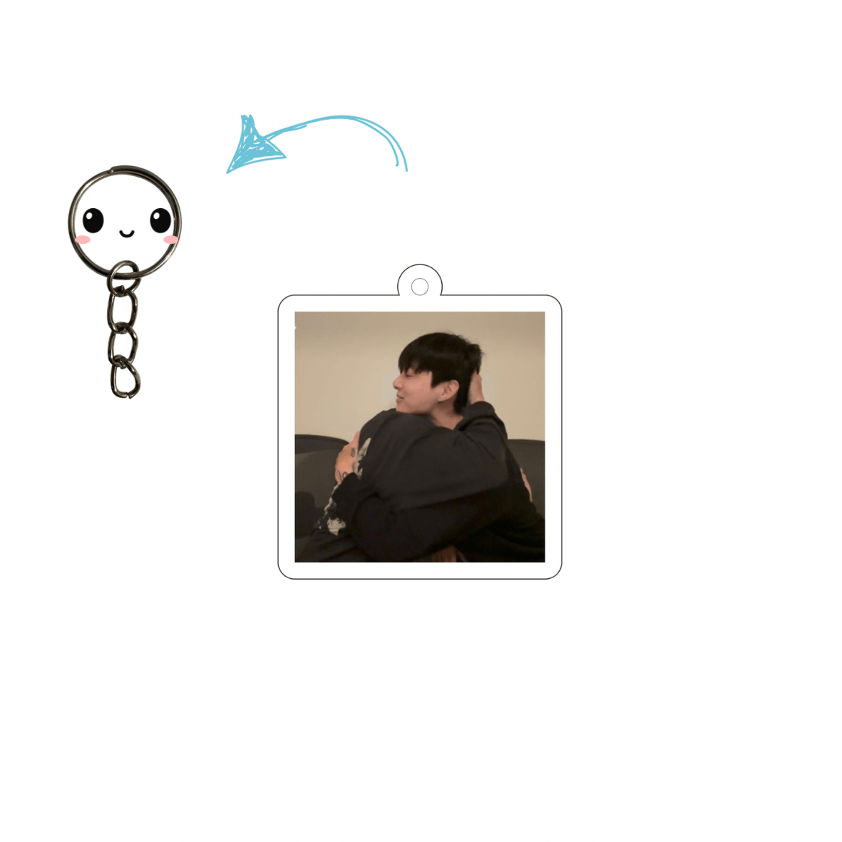 اویز Jikook hugging