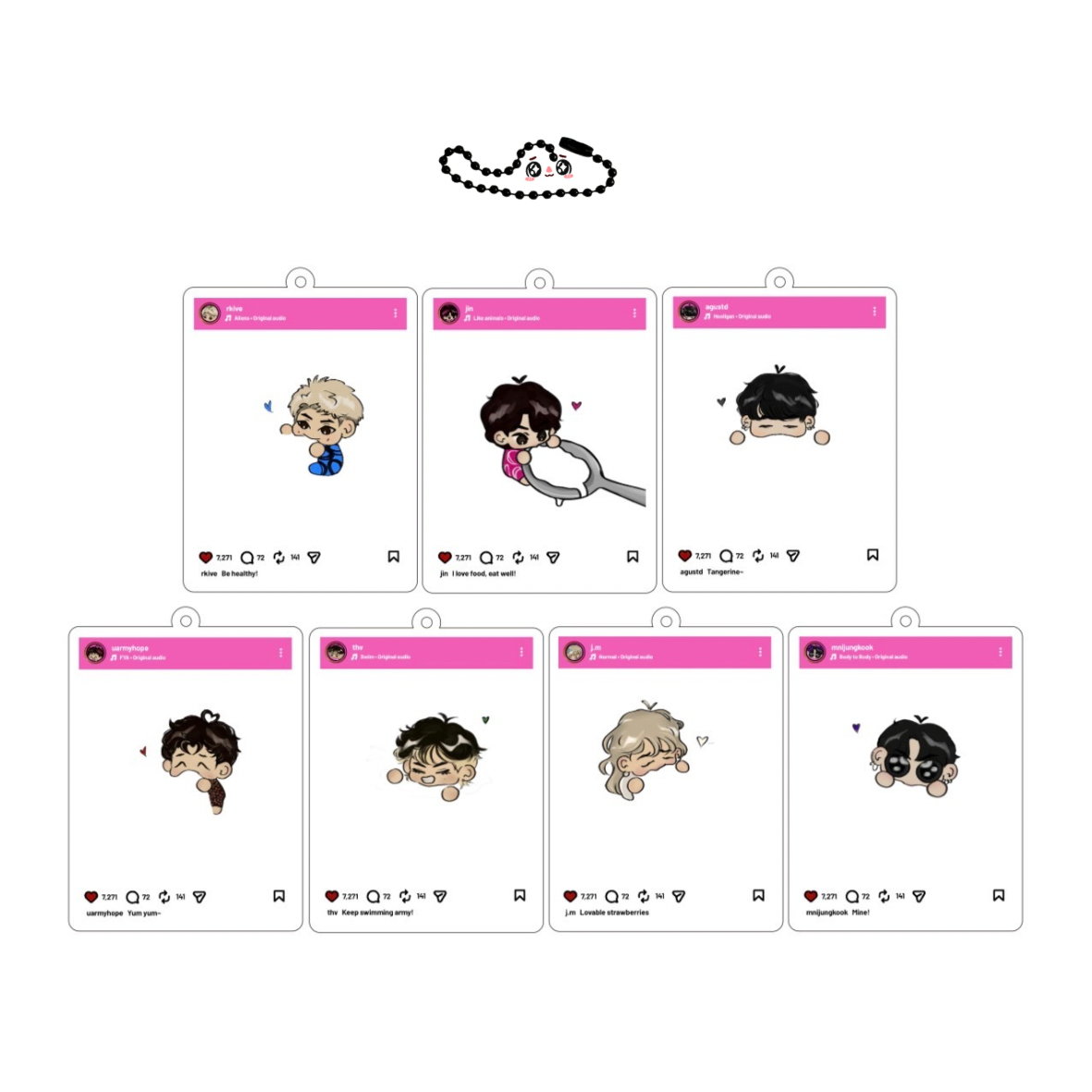 آویز BTS Eating