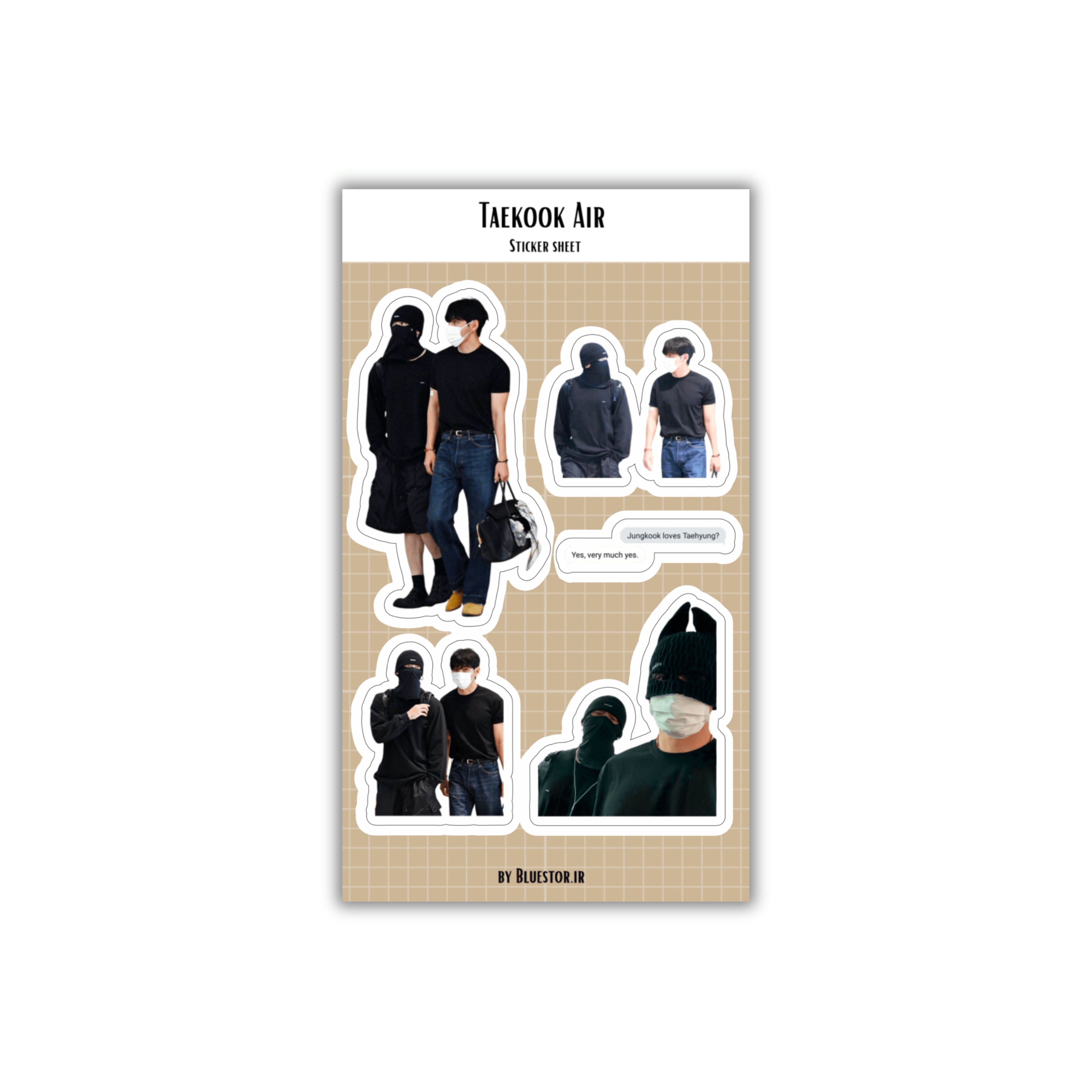 استیکر Taekook Air