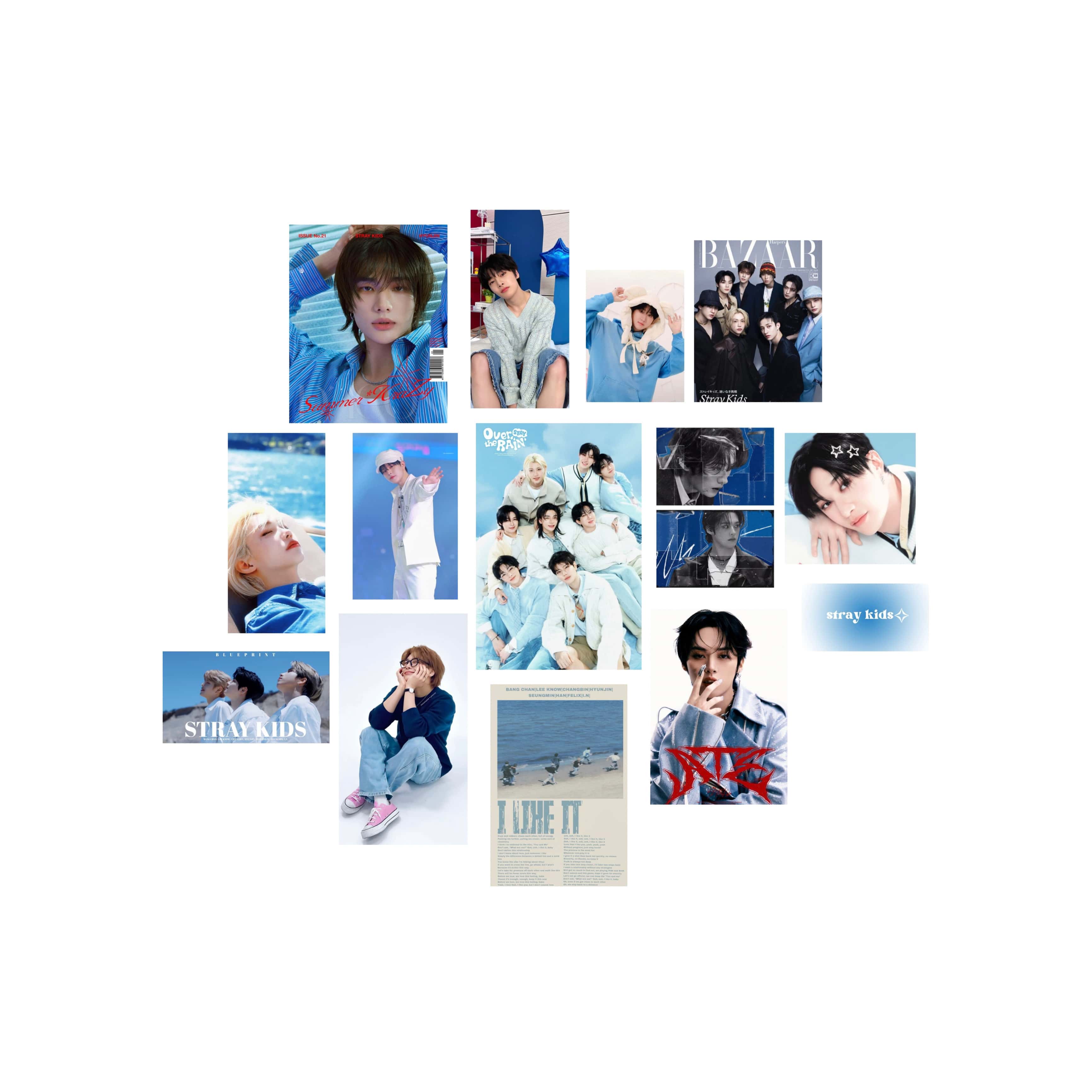پک پوستر Straykids's blue