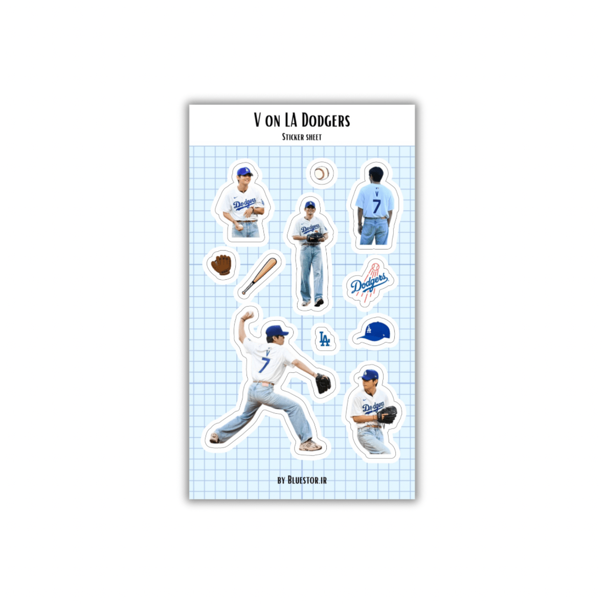 استیکر V On LA Dodgers