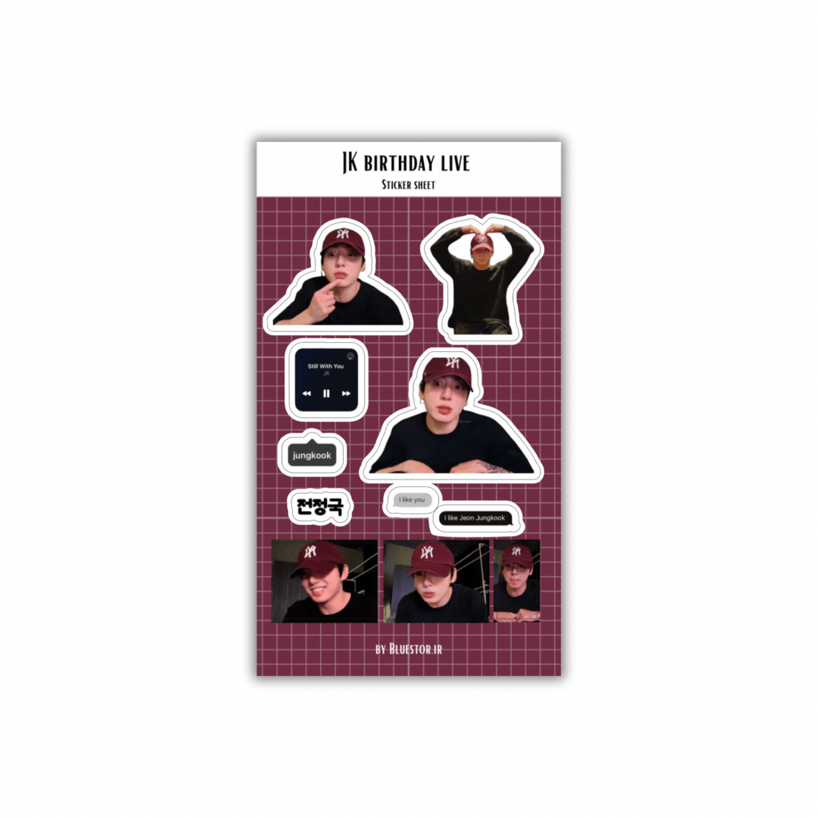 استیکر Jk Birthday live